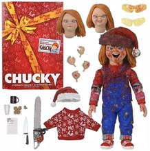 NECA鬼娃回魂 TV版 美剧 恰奇 圣诞装 Chucky cult 恰吉手办模型