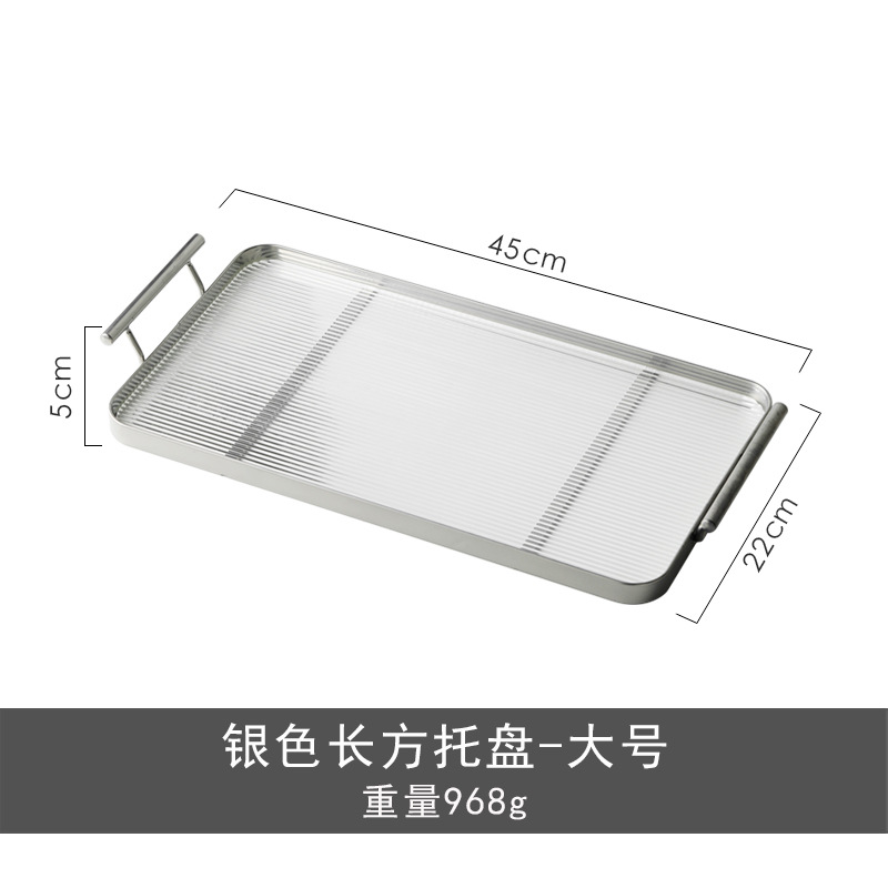 Shanen Luz de lujo binaural bandeja ins estilo hogar bandeja redonda taza de té bandeja de té SALA DE AGUA bandeja de almacenamiento