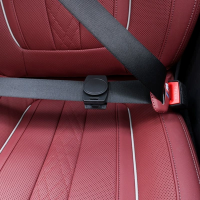 Seat belt shoulder pad adjuster device calibration auto