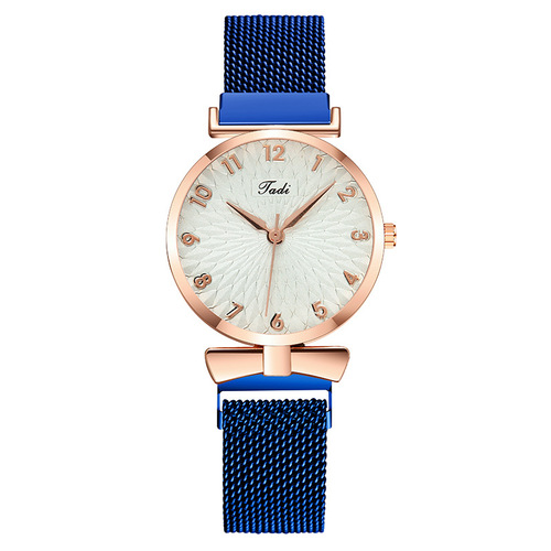 Cross-border foreign trade women's watch digital sunflower bow lazy magnet watch quartz watch