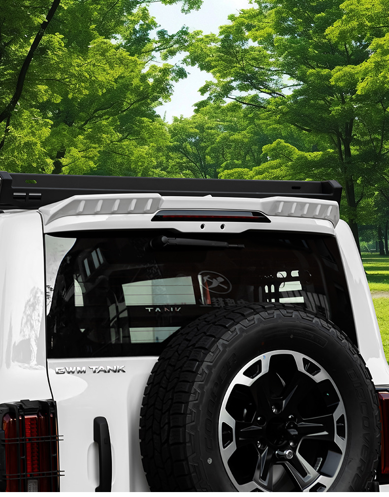 26Tank300 sports rear spoiler modification parts, top wing, stabilizer wing, rear spoiler, side wing panels, exterior decoration