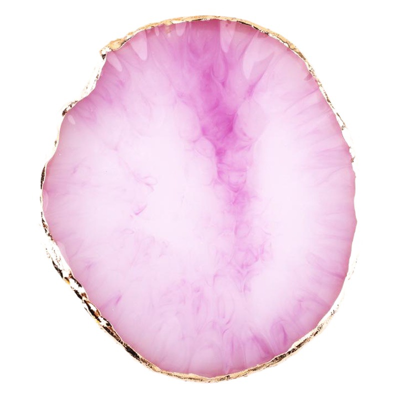 Paleta de manicura ágata piedra oro borde redondo grieta decoraciones display versión pintado mármol oval resina