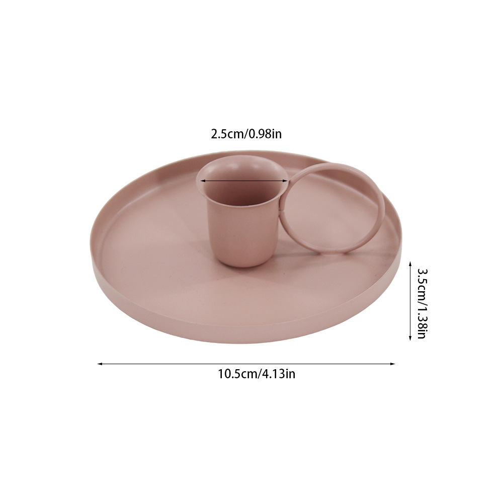 Portavelas de Hierro Decorativo para Hogar