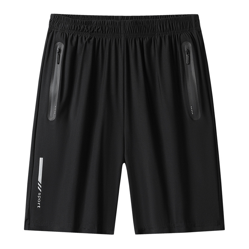 Pantalones cortos de seda de hielo de talla grande pantalones de baloncesto de secado rápido de grasa suelta de verano de los hombres pantalones cortos casuales deportivos fábrica al por mayor