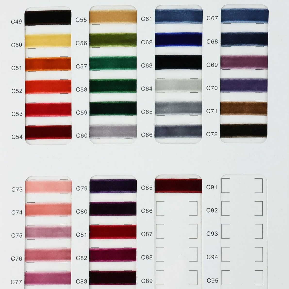 En stock cinta de terciopelo de nylon cinta de terciopelo accesorios para el cabello DIY arco decorativo cinta de terciopelo cinta de un solo lado de alto grado cuerda trenzada