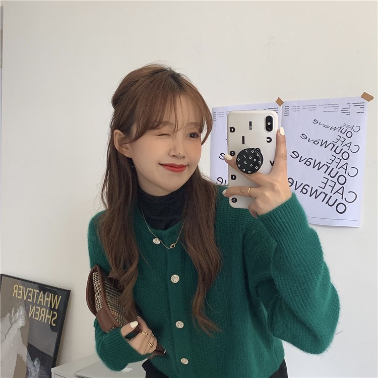 Japanese retro sweater 2022 Autumn new style soft and fluffy knitted sweater, loose short cardigan jacket for women pic 12