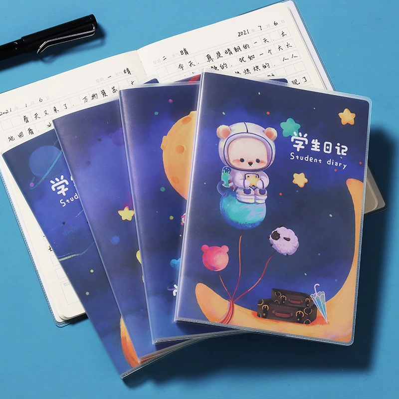 Момо Студенческие товары Творческие А5 резиновые чехлы Студенческий дневник толстый ноутбук оптовая пластиковый чехол