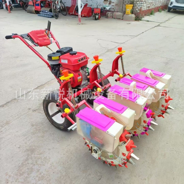 玉米大豆垄上播种机 两行三行大豆施肥精播机 170汽油点播机