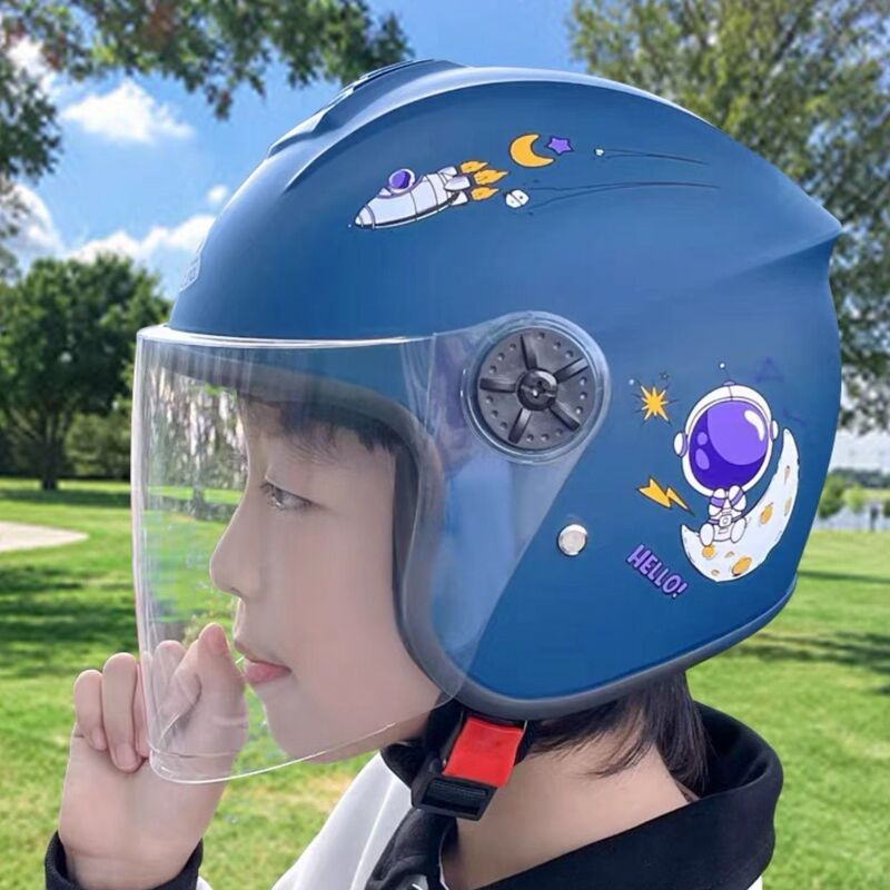 ユニバーサル 3C 子供用電気自動車親子ヘルメット男の子と赤ちゃんの安全帽子オールシーズン冬ハーフヘルメット暖かい|undefined