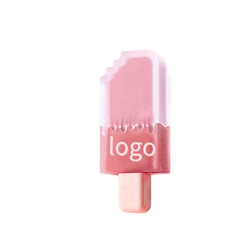 翠黛工厂 雪糕唇釉冰淇淋女丝绒哑光雾面唇泥显白口红礼盒加工oem
