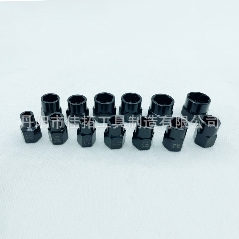 13 Unid electroforesis Extractor de pintura extractor de tornillo roto tornillo de cabeza rota herramienta de eliminación de perno hexagonal