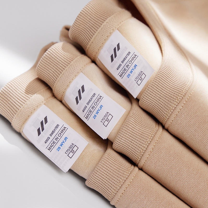 Yellowbird Knitted | Autumn/Winter Japanese Simple Solid Color fleece-lined Crewneck Sweater Men's Fashion Brand Loose Warm Joker Top