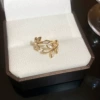 10#ring-golden leaves.
