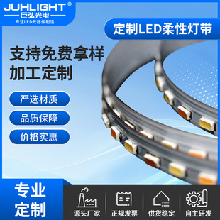 3014 high display finger two-color temperature soft light bar flexible fpc cosmetic mirror eye protection table lamp display hanging light strip