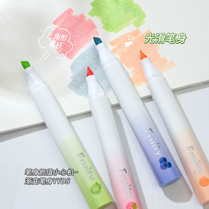 Nuevo flash de alto valor de los estudiantes de alto valor de la cara cuentas de mano color pintura marca trazos clave para hacer papelería de lápiz