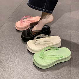 厚底拖鞋;乐福鞋;女式时装单鞋