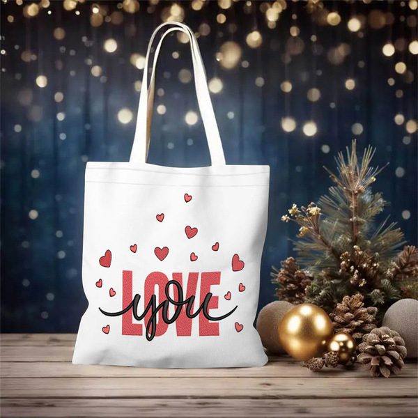 white linen bag