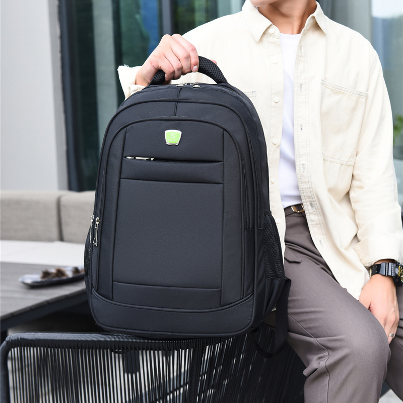 Leisure backpack with large capacity for commuting men's student backpack, outdoor business trip laptop bag_voghion.com