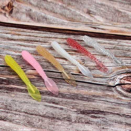 Bulk 5.7cm/0.64g Export to Japan Root Lure Soft Bait Imitating Fishing Soft Worm Bulk Good Quality