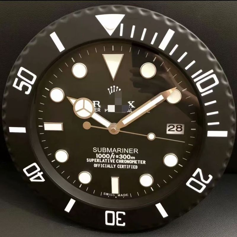 一件起批金属不锈钢夜光客厅挂钟GMT静音钟表专供出口Wall clock|undefined
