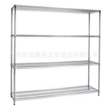 东莞深圳镀鉻线网货架家用置物架带轮子手推车可移动不锈钢货架
