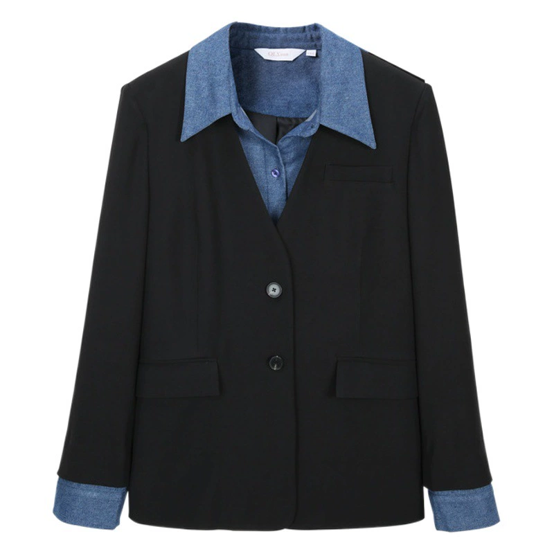 Тонкое шоу 2023 Осень Новая женская одежда больших размеров, пухлая девушка, модный уменьшающий возраст пригородный костюм из двух частей в западном стиле с вышивкой