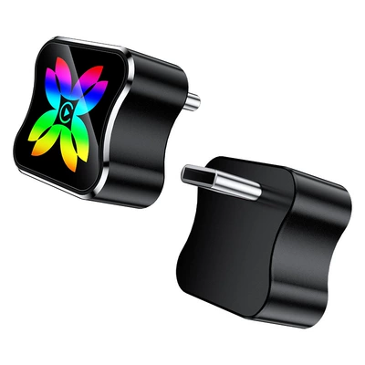 Cross-Border Wireless Carplay Adapter Two-In-One Car-Machine Interconnection Box Android Autocarplay Box (Simsiz CarPlay və Android Auto) - q1bf-black-butterfly-colorful-type-c-metal-glass-android-auto-2-in-1-carplay-box-only-suitable-for-overseas-systems