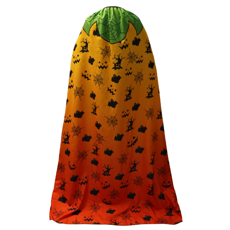 Halloween nueva capa capa de cosplay vestido de brujo de la muerte capa impresa digital sensación de terror hombro