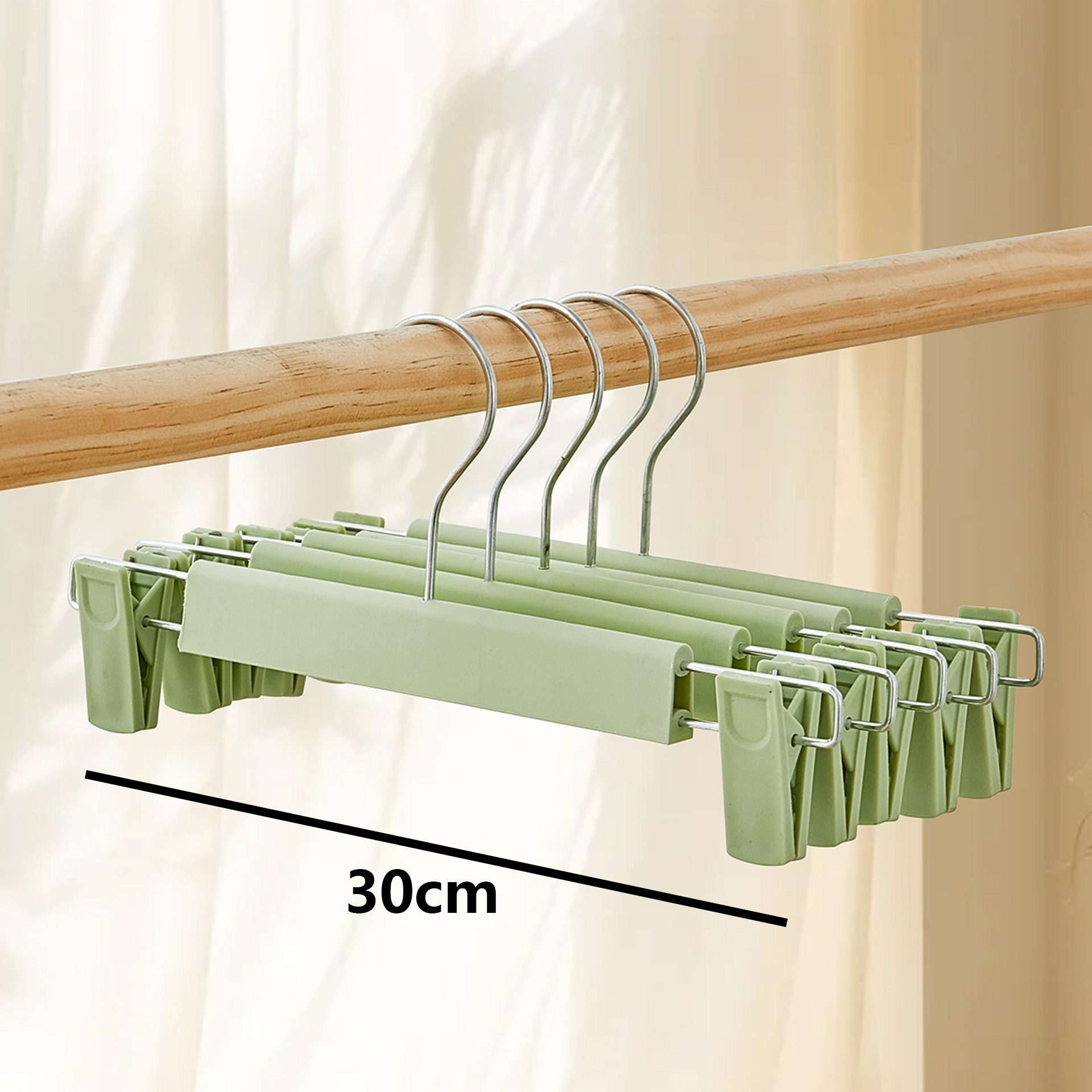 Fuerte sin costuras pantalones esmerilados clip de rack JK pantalones clip de ropa de secado hogar estudiante percha pantalones clip de plástico al por mayor