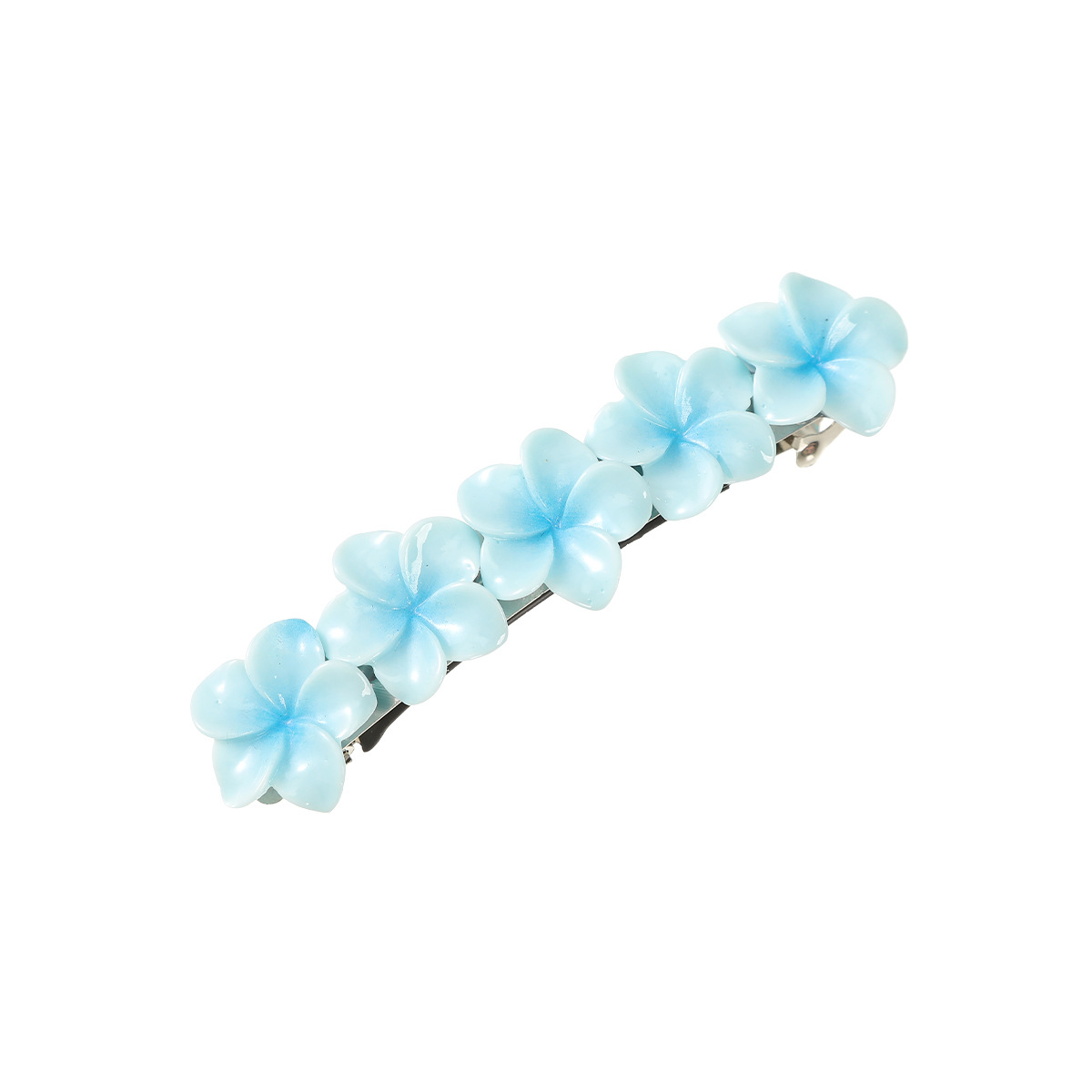 Cute Women's Mouth Flower Plumeria Resin Hair Clip display picture 4