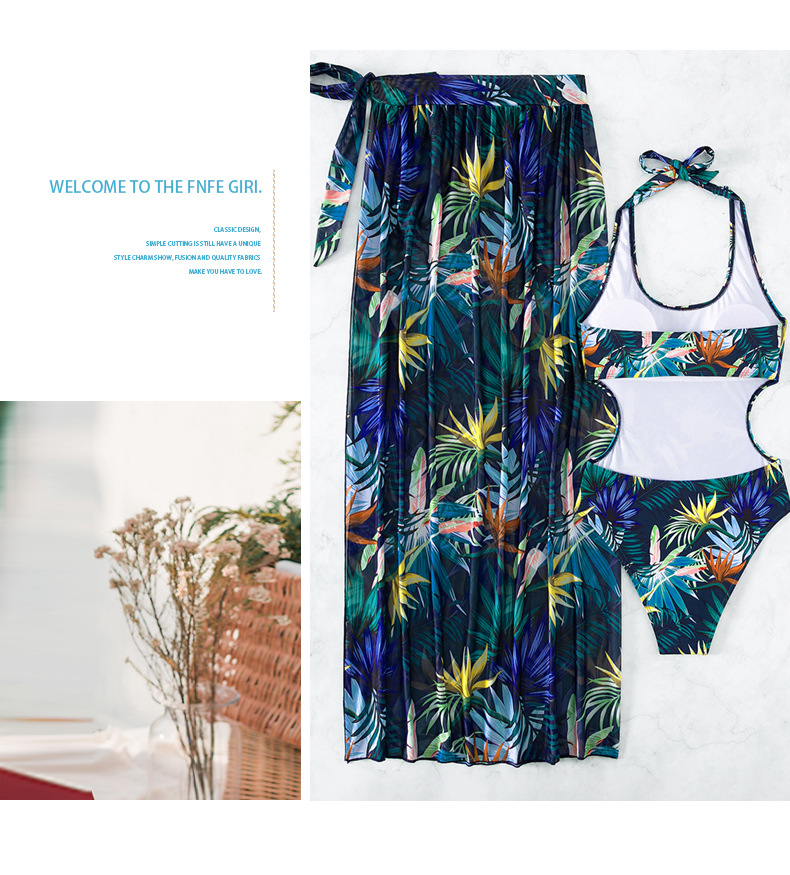 Regular Fit Fit Type Women's Elegant Lady Multicolor 2 Pieces Set One Piece Swimwear