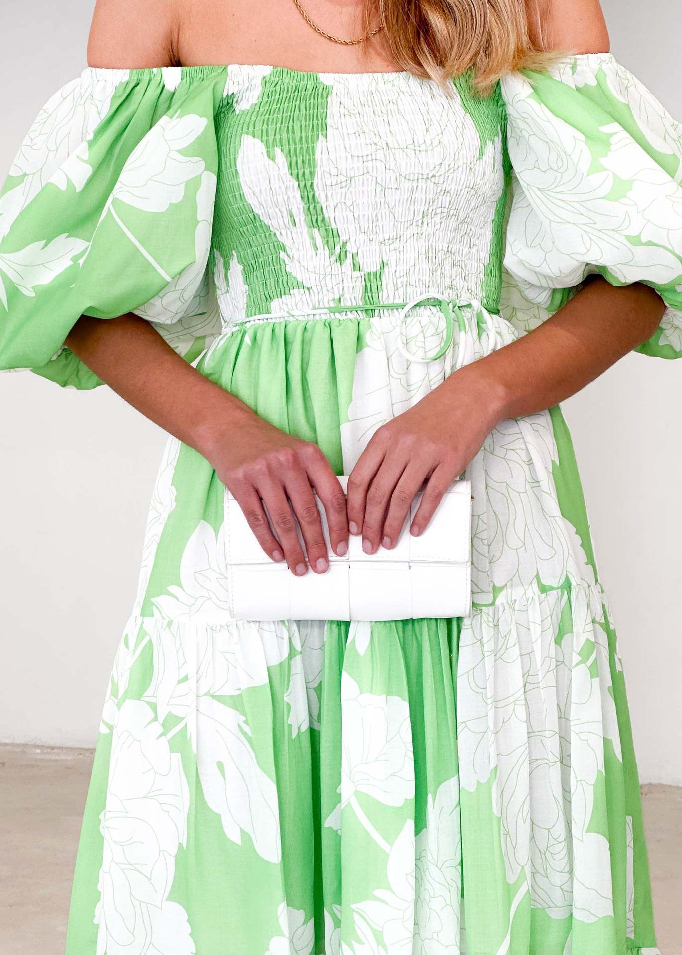 266g Weight Maxi Long Dress Dress Length Type Short Sleeve Sleeve Length Swing Dress Dresses Type Puff Sleeve Sleeve Type Polyester Fabric Type High Waist Waist Line Holiday, Daily Occasion Off Shoulder Neckline Slim Fit Type Flower Pattern Spring Season Women's Gender Printing Design Elegant, Pastoral Style Wholesale Women's Elegant Pastoral Printing Flower Holiday Daily Off Shoulder Short Sleeve Swing Dress 16