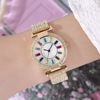 Watch for leisure, quartz dial, diamond encrusted, with gem, simple and elegant design