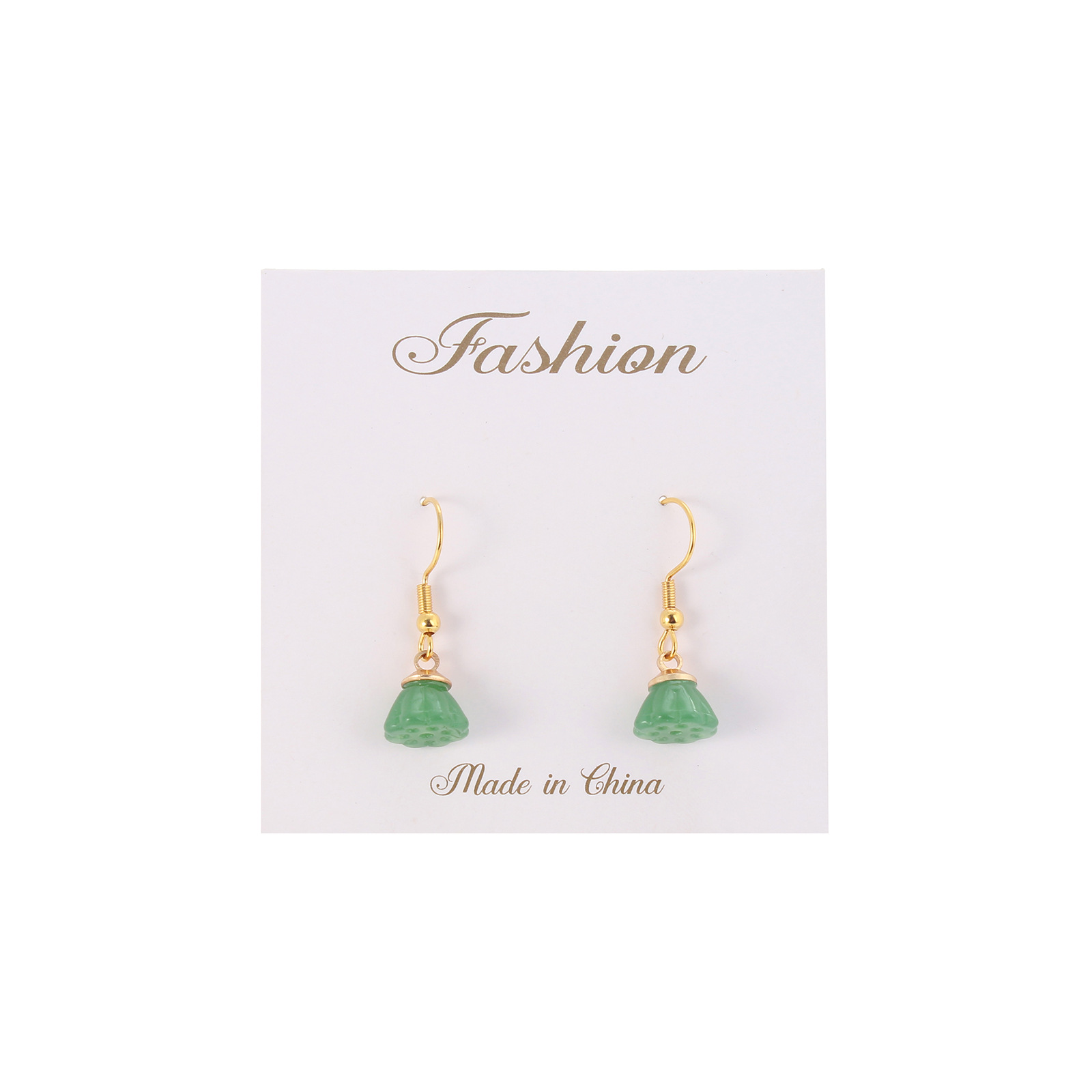 Simple Style Flower Stainless Steel Plating Drop Earrings 1 Pair