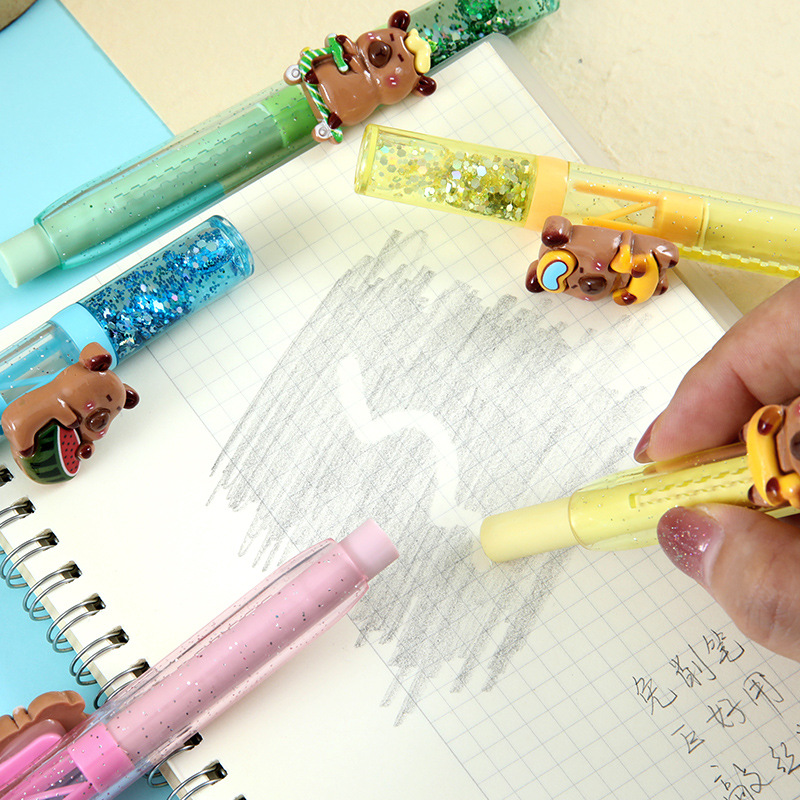 9213 Kapibara Sandlifting Eraser dibujos animados de alto valor de los estudiantes lápiz tipo Eraser 4B goma