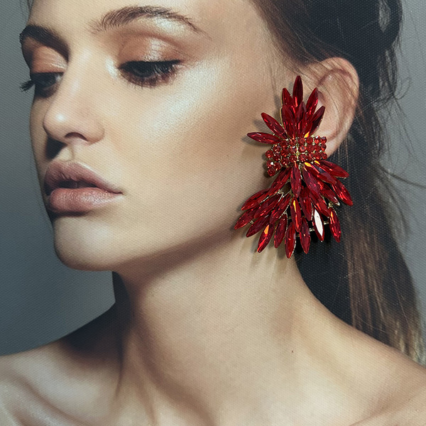 Small design sophisticated elegant fashionable earrings