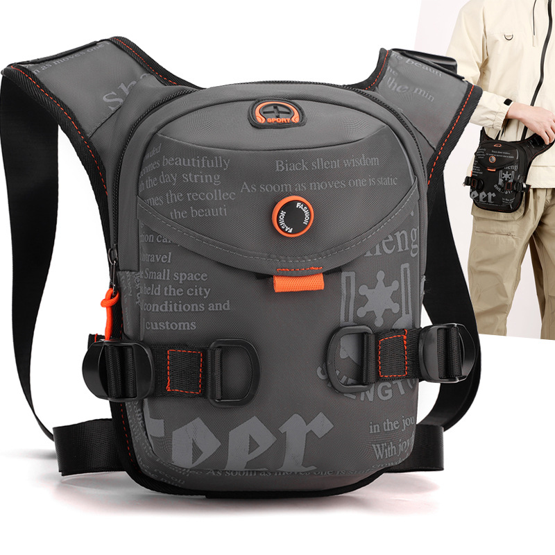 Bolso de cintura y pierna de ocio multifuncional Bolso de mensajero deportivo de ciclismo al aire libre multifuncional Bolso de hombro de nailon de moda para hombres y mujeres