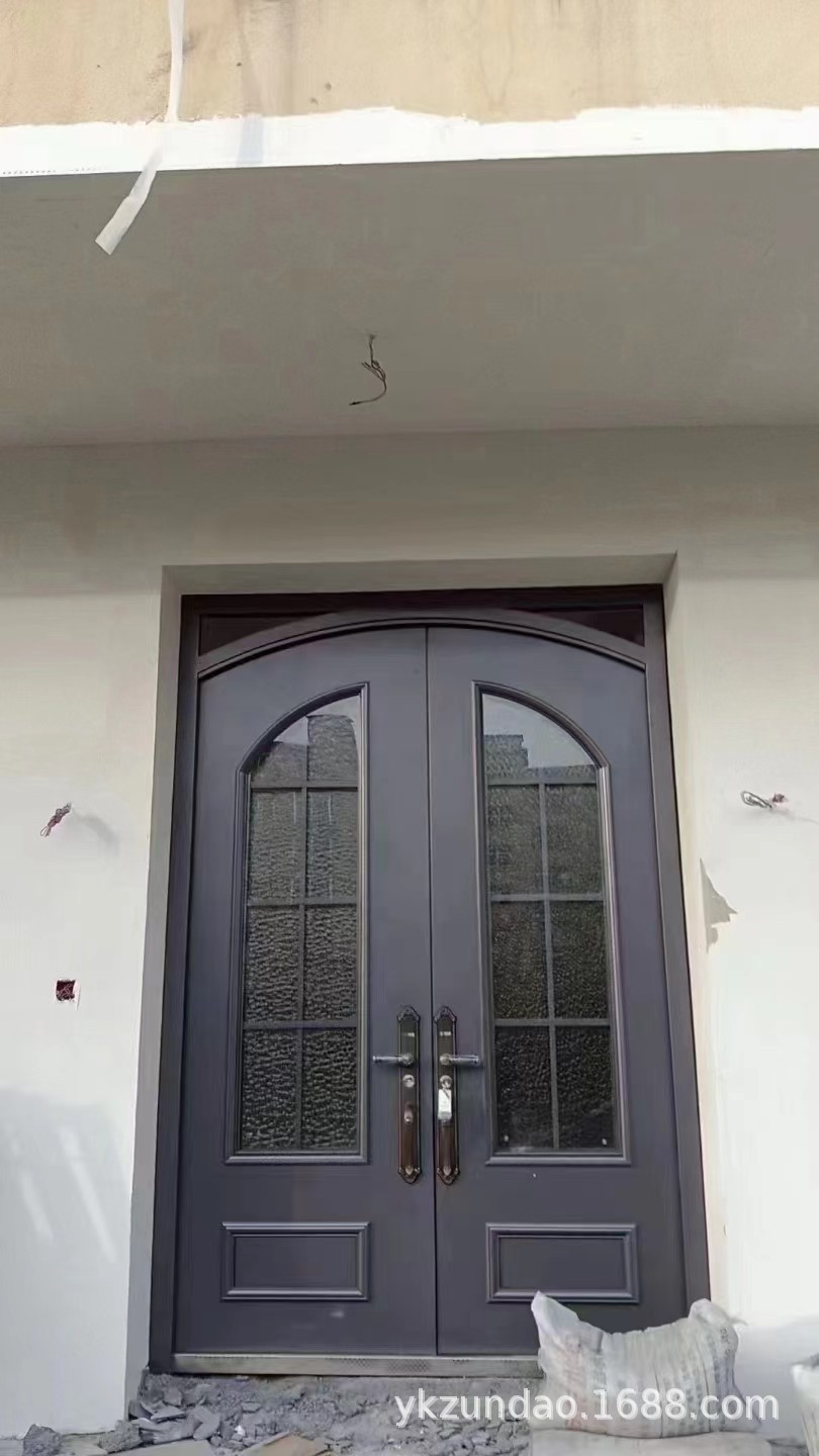 双开锌合金玻璃大门