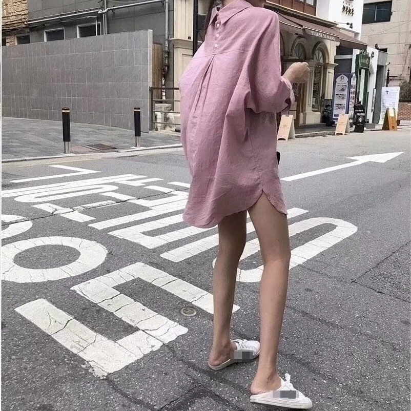 Рекомендую постучать белая кнопка назад маленькая-линии девушка розовый хлопок и белье платье рубашки