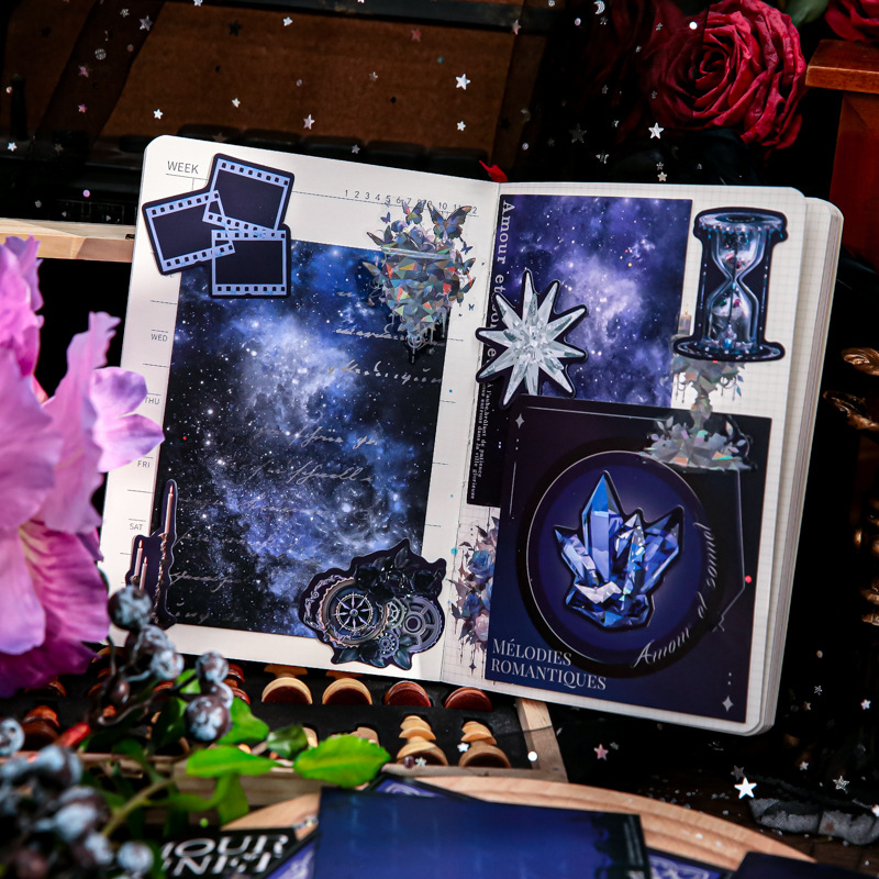 Papel Sr. Material Papel Amor Soneto serie de mano retro transfronteriza decoración de papel de material paisajístico