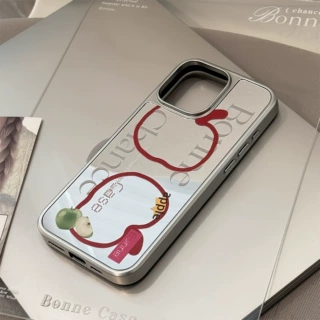 高级感适用16promax手机壳iphone17镜面线条苹果15电镀银色13代发