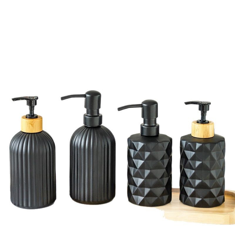 Botella de desinfectante de manos de comercio exterior botella de desinfectante de manos de alta calidad botella de vidrio 500ml botella vacía champú líquido de baño botella dividida