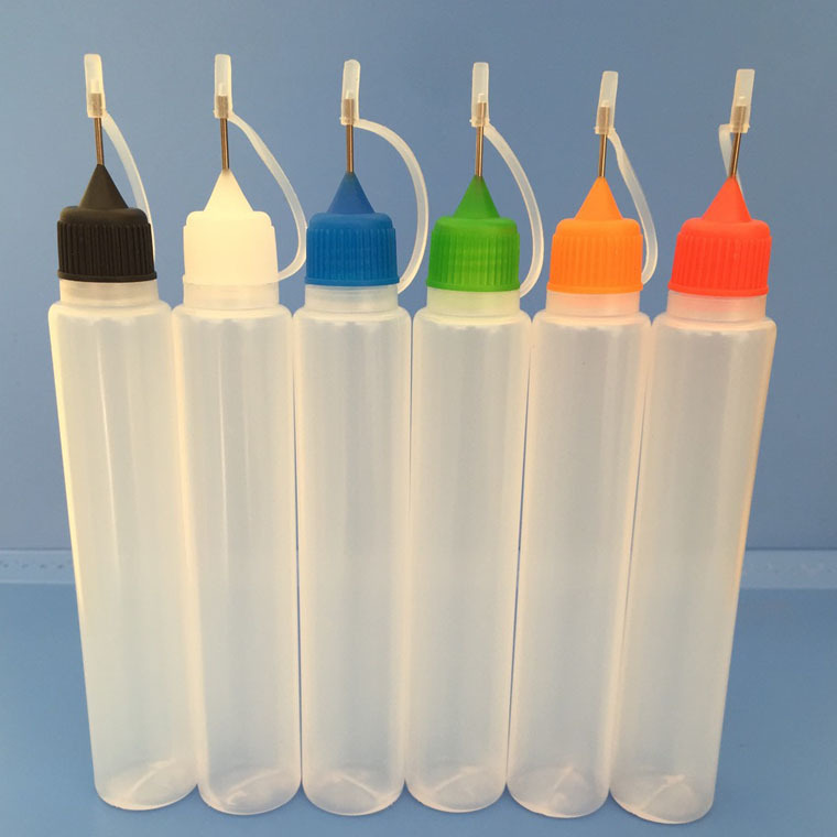 30ml长款针油瓶笔杆分装瓶软材质针管瓶水日色彩注油瓶沙画瓶包装