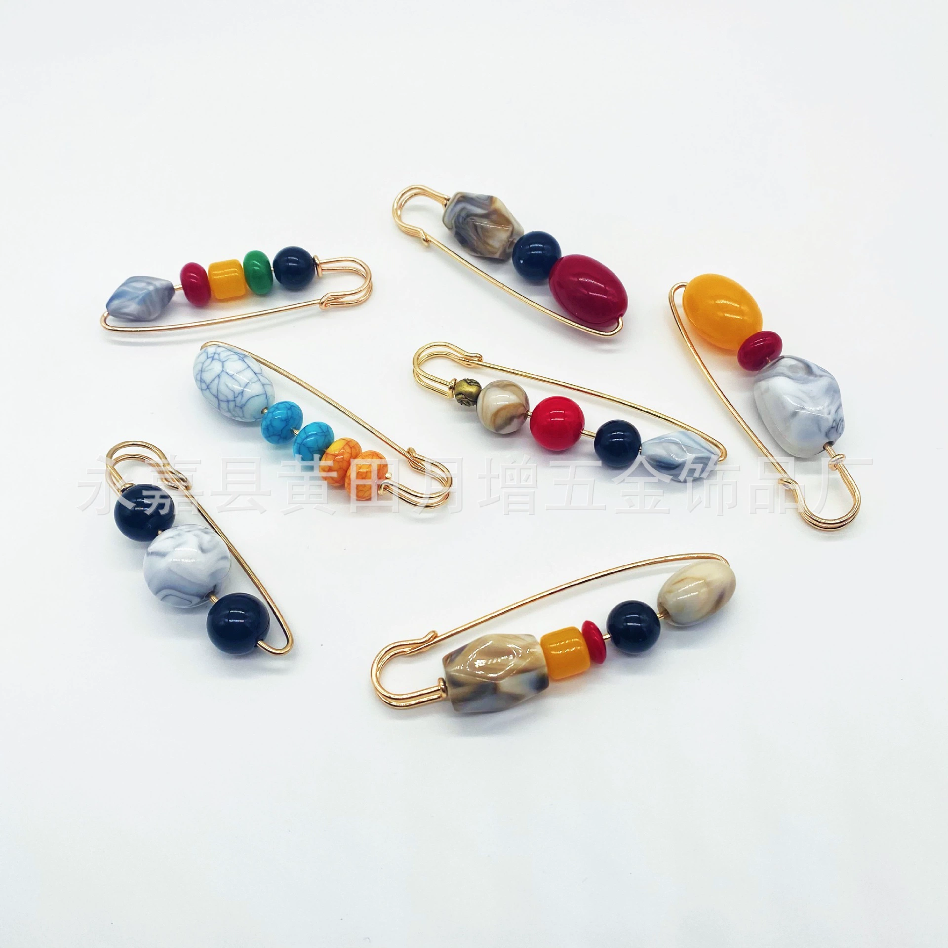 Женская затягивающая булавка для талии в мраморном стиле в стиле ретро для фиксации одежды, жемчуга с бриллиантами, аксессуаров, антиэкспозиционный артефакт оптом