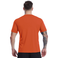 Men's Summer Loose Fitness Suit with Mesh Breathable Short Sleeve T-Shirt for Outdoor Sweating Basketball Training Advertisement Shirt