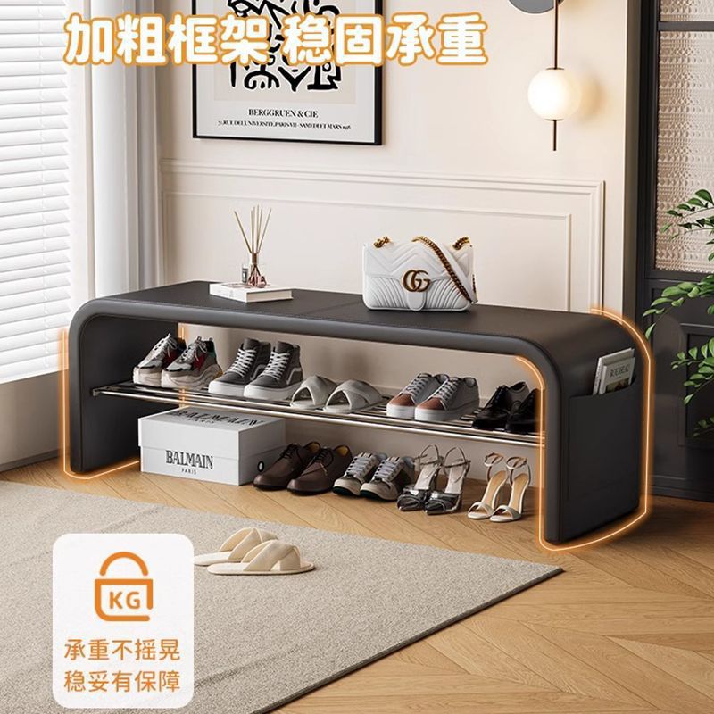 轻奢换鞋凳家用多功能储物鞋架组合门口可坐穿鞋凳衣帽间收纳凳
