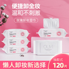 歐伊儷卸妝濕巾120抽卸妝溫和深層清潔一次性眼唇臉部清潔抽取式