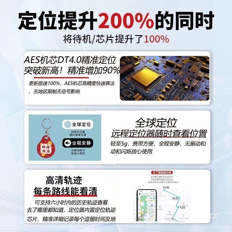 儿童GPS定位器防走丢跟踪小孩防丢老人订位器手机追踪钥匙扣j|undefined