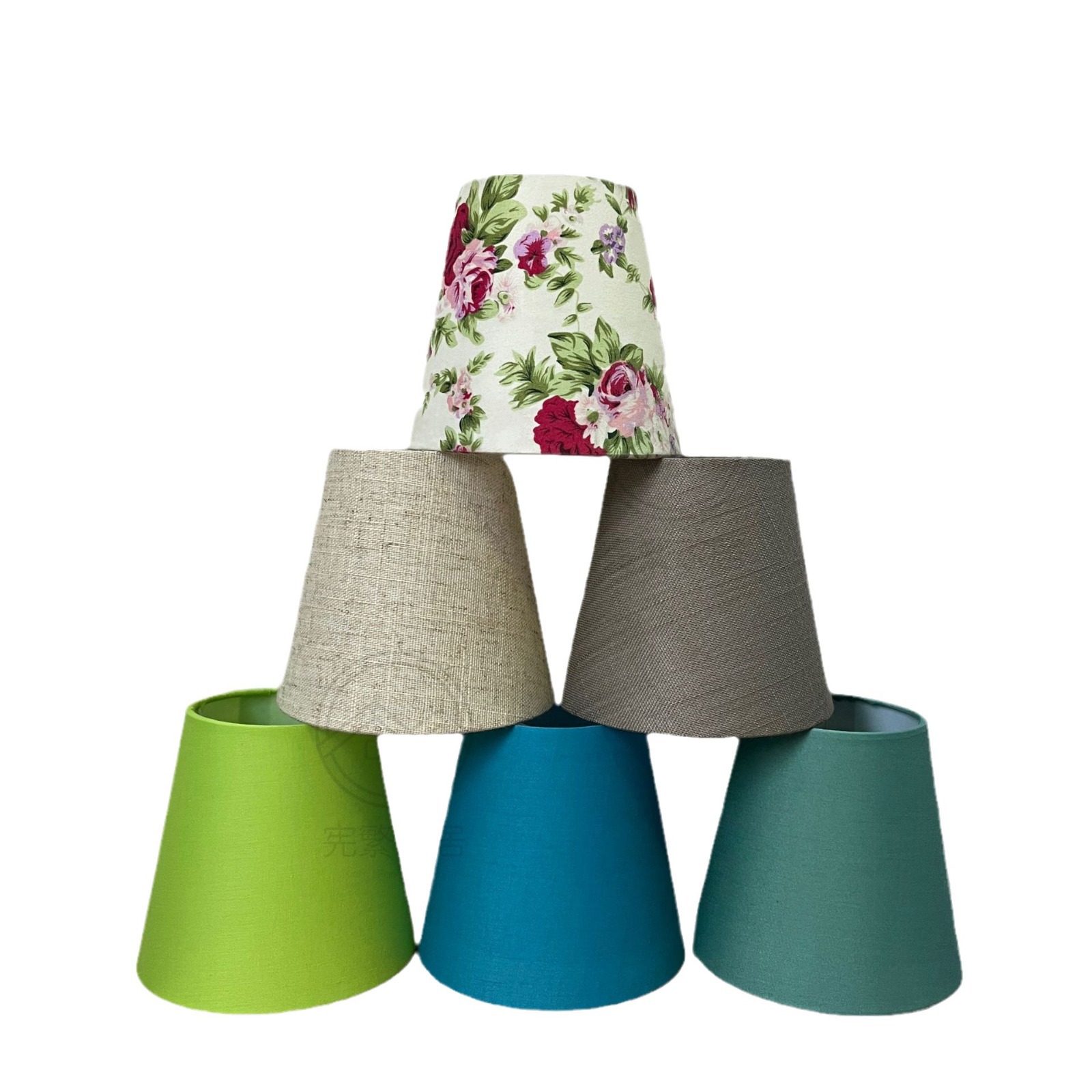 Lámpara de mesa de tela, pantalla de lámpara, cama creativa, pantalla de lámpara simple, lámpara de pie de dormitorio, impresión de carcasa, pantalla de lámpara japonesa, fábrica recta