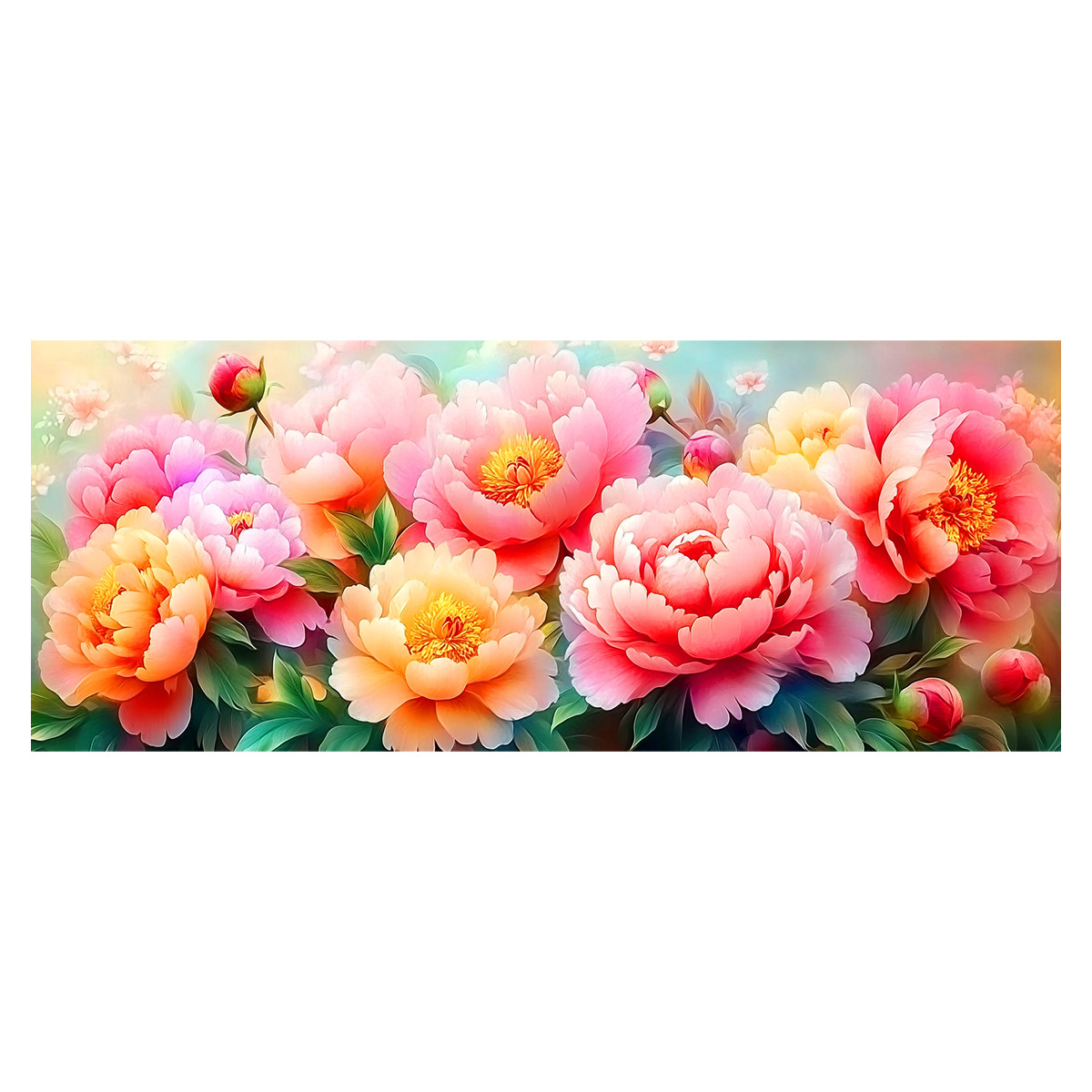 [Algodón importado] Mona Lisa Royal Cross-Blooded Rich-Peony Xiangxiang Gran bordado de hilo chino image 5